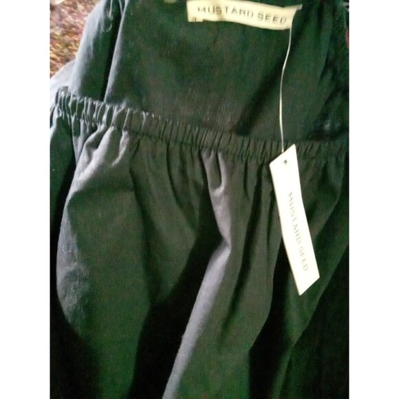 Mustard Seed Tops Nwt Mustard Seed Black Off Shoulder Crop Top M